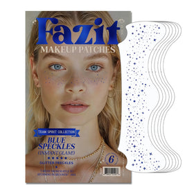 Patches de maquillage Fazit avec paillettes dorées, vue de face