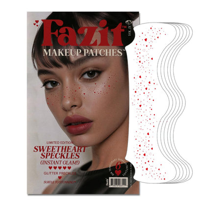 Patches de maquillage Fazit en paillettes cœur, vue avant