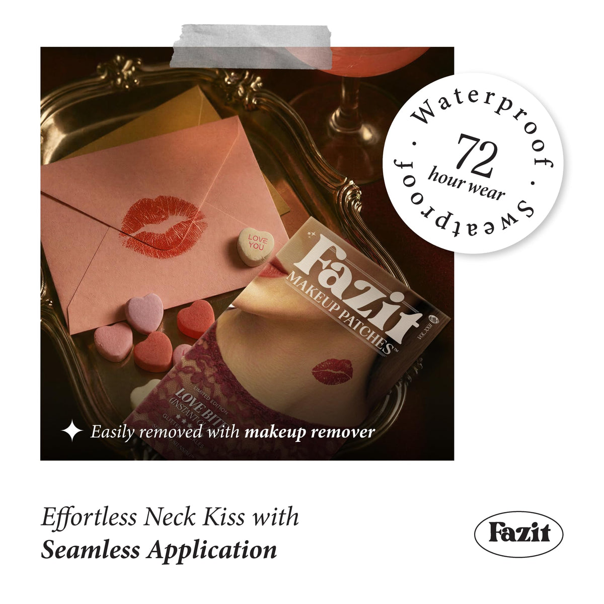 Patches de maquillage Fazit Love Bite dans leur emballage