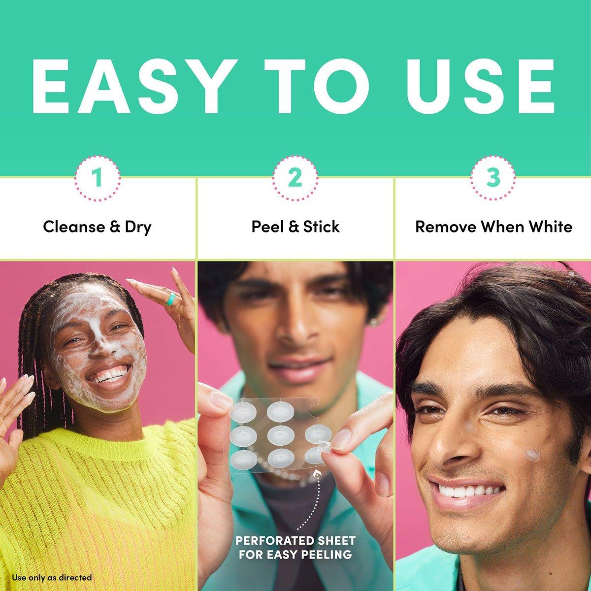 Patches Dots for Spots en utilisation sur le visage