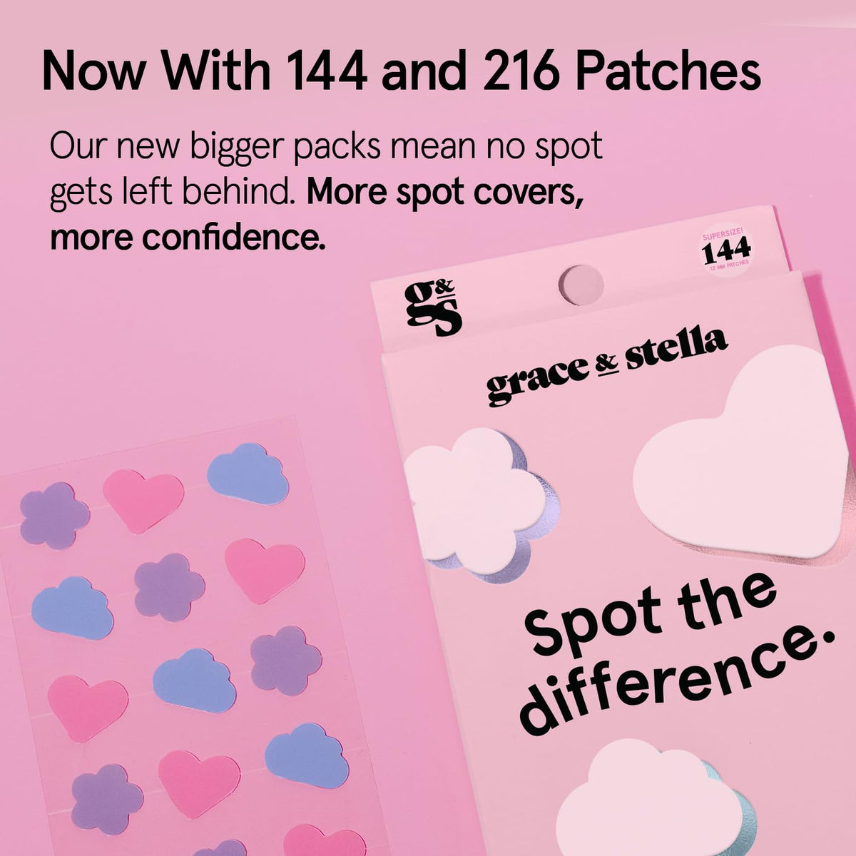 Patches grace & stella en couleurs variées sur une surface