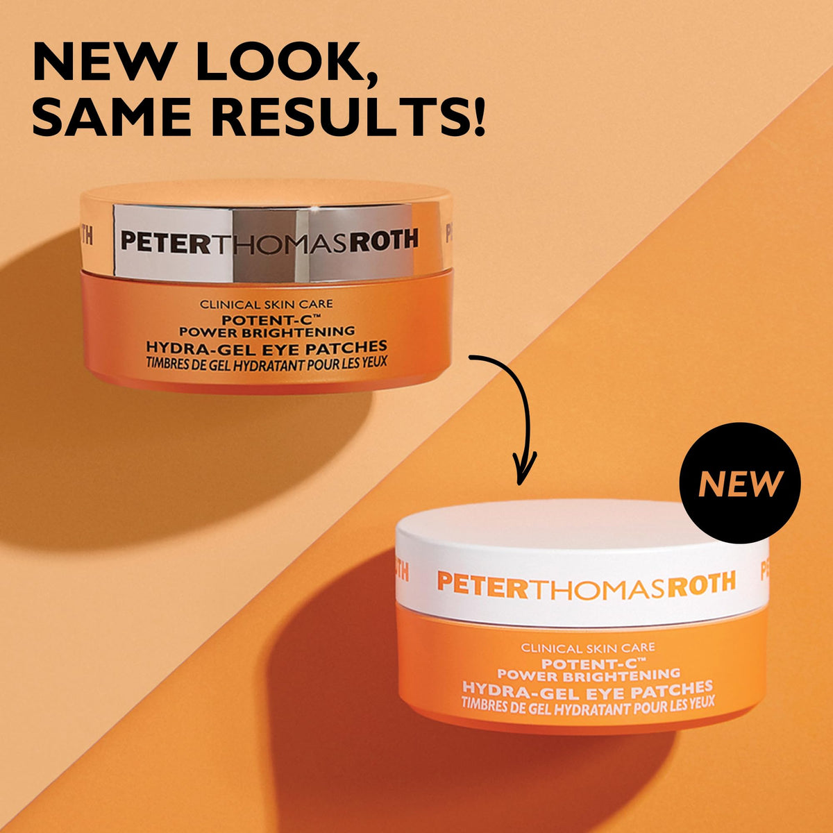 Patches Hydra-Gel Potent-C™ avec une belle présentation