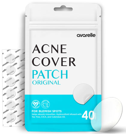 Patches hydrocolloïdes AVARELLE pour acné, paquet avant