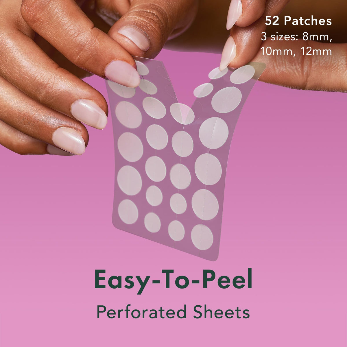 Patches hydrocolloïdes Rael de 8mm, 10mm et 12mm