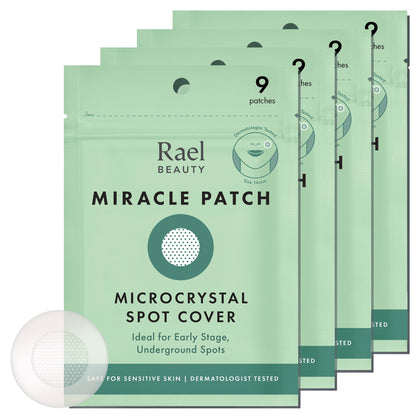 Patches hydrocolloïdes Rael devant le paquet contenant 36 pièces