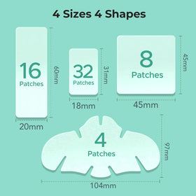 Patches hydrocolloïdes TKTK Large+ pour le front