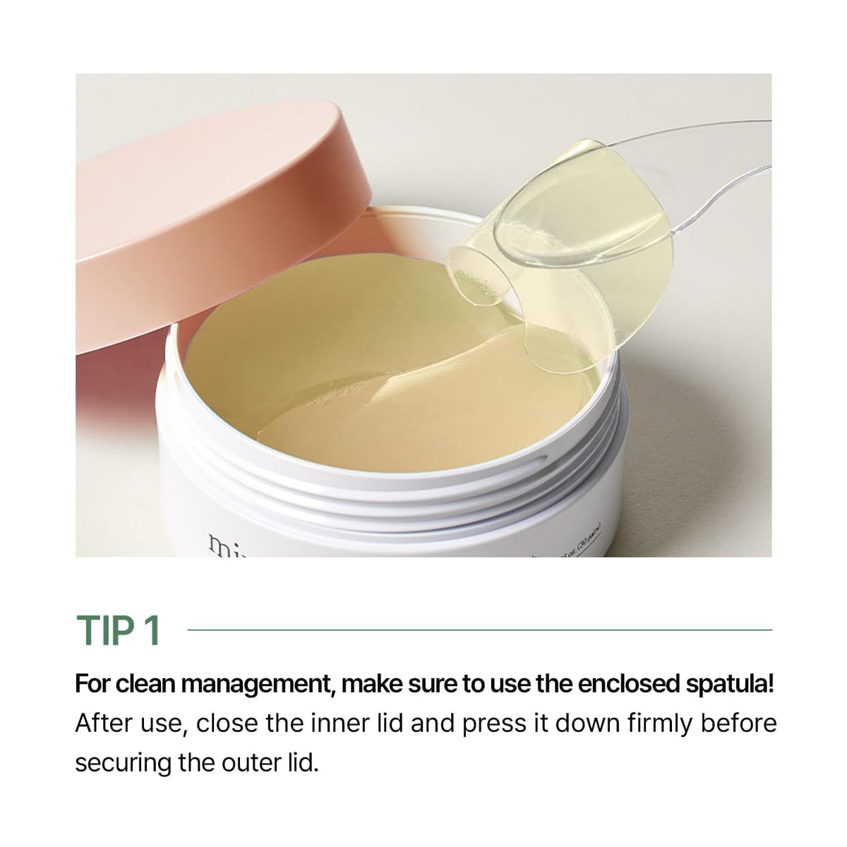 Patches hydrogel mixsoon, texture de gel sur la peau