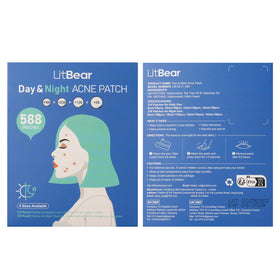 Patches LitBear en utilisation sur le visage