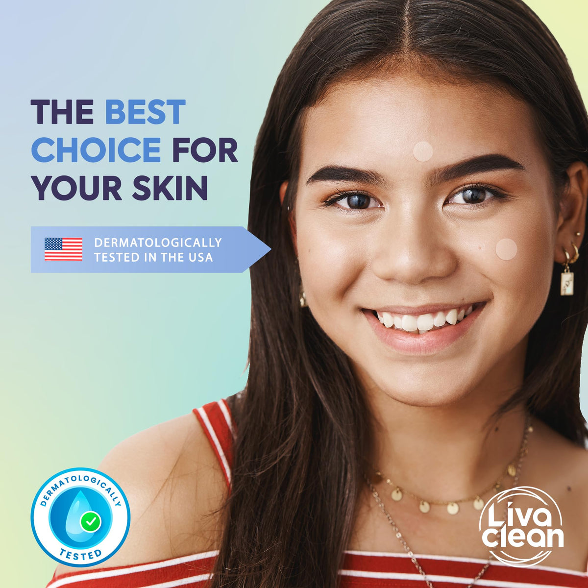 Patches LivaClean sur un fond blanc avec mise en avant du produit