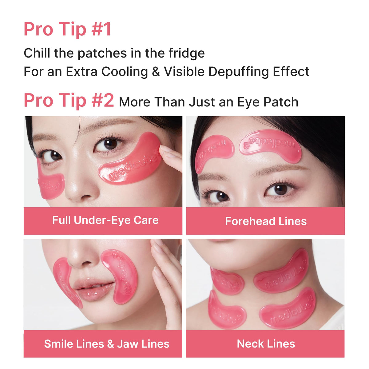 Patches médicube Jelly Eye Mask PDRN avec texture hydrogels