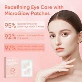 Patches NOVALIFT MicroGlow sur un fond neutre