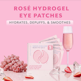 Patchology patches gel contour des yeux Rosé en gros plan