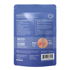 PatchRx Patches Anti-Imperfections vue de l'arrière du paquet