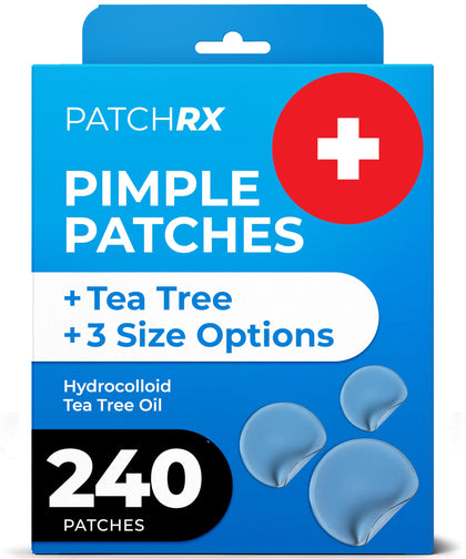 PatchRx Patchs Anti-Imperfections 240 Patchs avec Huile d'Arbre à Thé