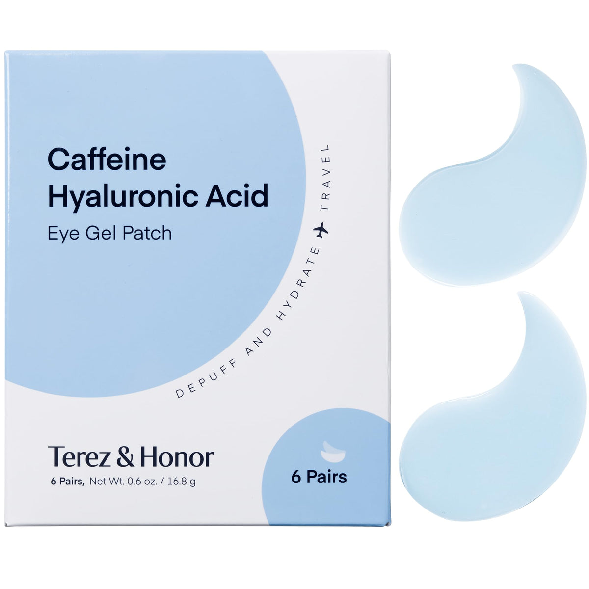 Patchs contour des yeux à la caféine TEREZ & HONOR - paquet avant