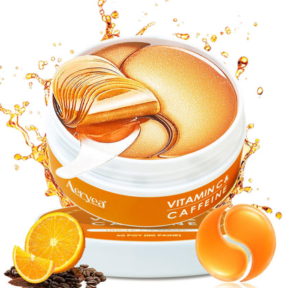 Patchs contour des yeux Aeryea avec vitamine C et caféine, emballage avant