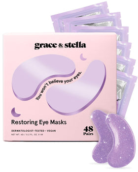 Patchs contour des yeux grace & stella avec effet rétinol, vue de face