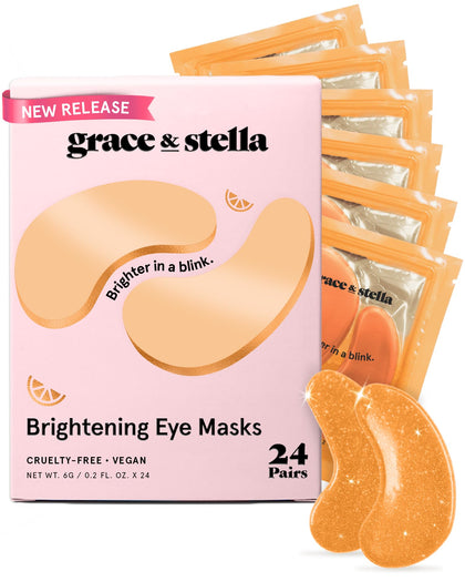 Patchs contour des yeux grace & stella avec vitamine C en vue de face