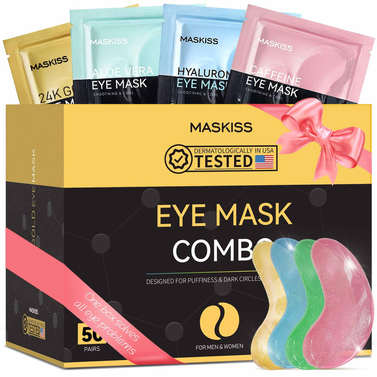 Patchs contour des yeux Maskiss 24K or en paquet individuel