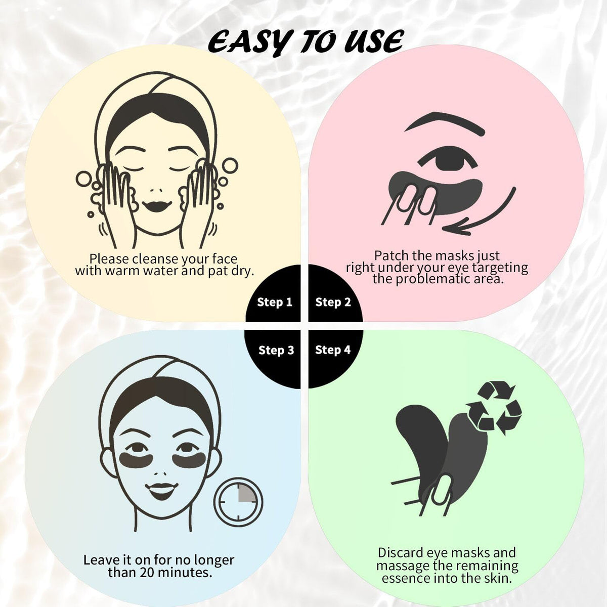Patchs contour des yeux Maskiss en utilisation quotidienne