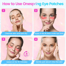 Patchs contour des yeux Onespring dans un cadre spa