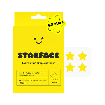 Patchs Hydro-Star® jaunes de Starface en boîte