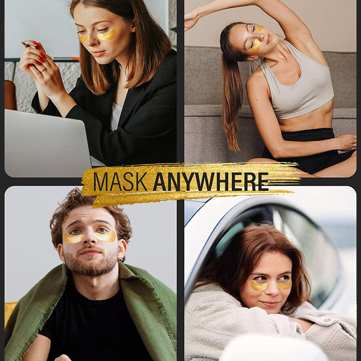 Patchs Maskiss en utilisation sur le visage