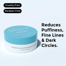 Patchs misoli sur la table avec des produits de beauté