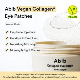 Patchs pour les yeux vegan en gel avec extrait de Rose de Jéricho