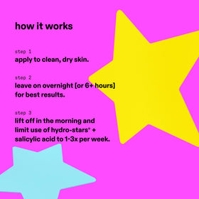 Patchs Starface en application sur la peau