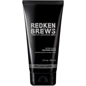 Pâte à Coiffer Redken Brews 170g vue de face avec couvercle noir