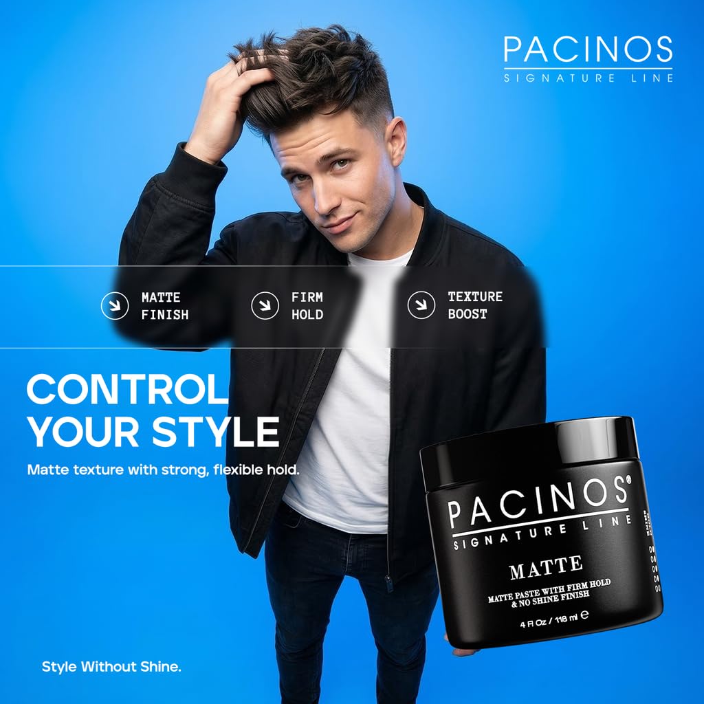 Pâte cheveux mate Pacinos 159g vue de dos