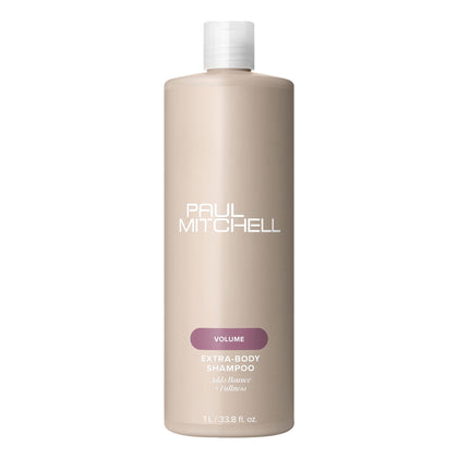 Paul Mitchell Extra-Body Shampoo 33,8 fl oz devant avec étiquette visible