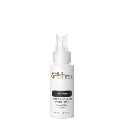 Paul Mitchell Freeze and Shine laque 2,5 fl. oz vue avant avec étiquette