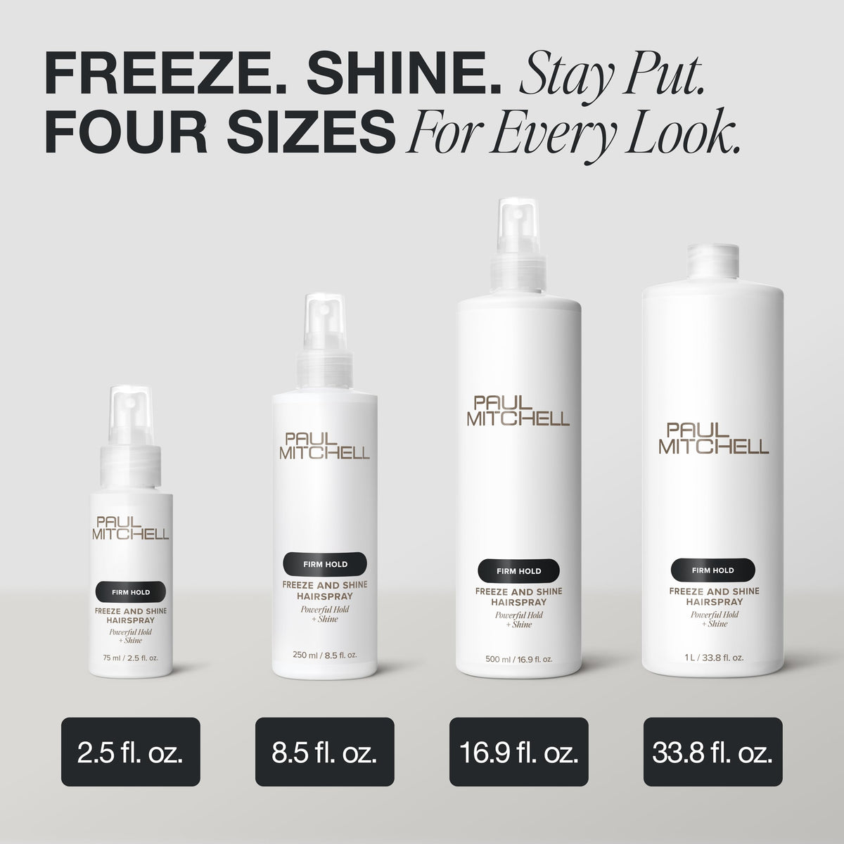 Paul Mitchell Freeze and Shine Laque sur fond uni