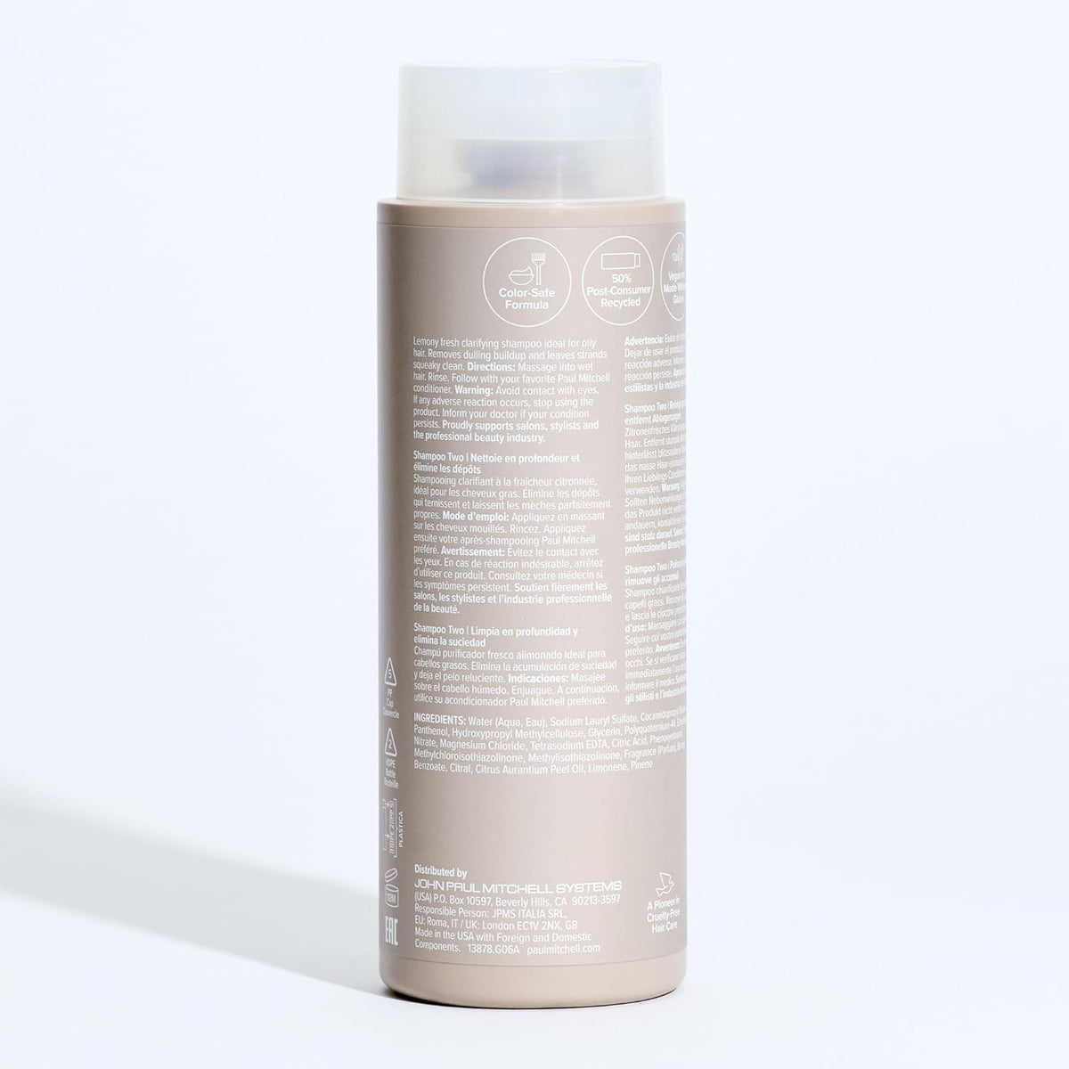 Paul Mitchell Shampoo Two 95g à côté d'un après-shampooing