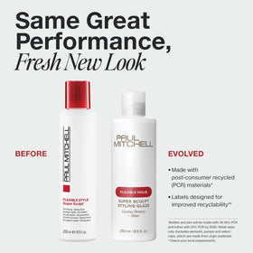 Paul Mitchell Super Sculpt Glaze 16,9 fl oz arrière avec étiquette visible