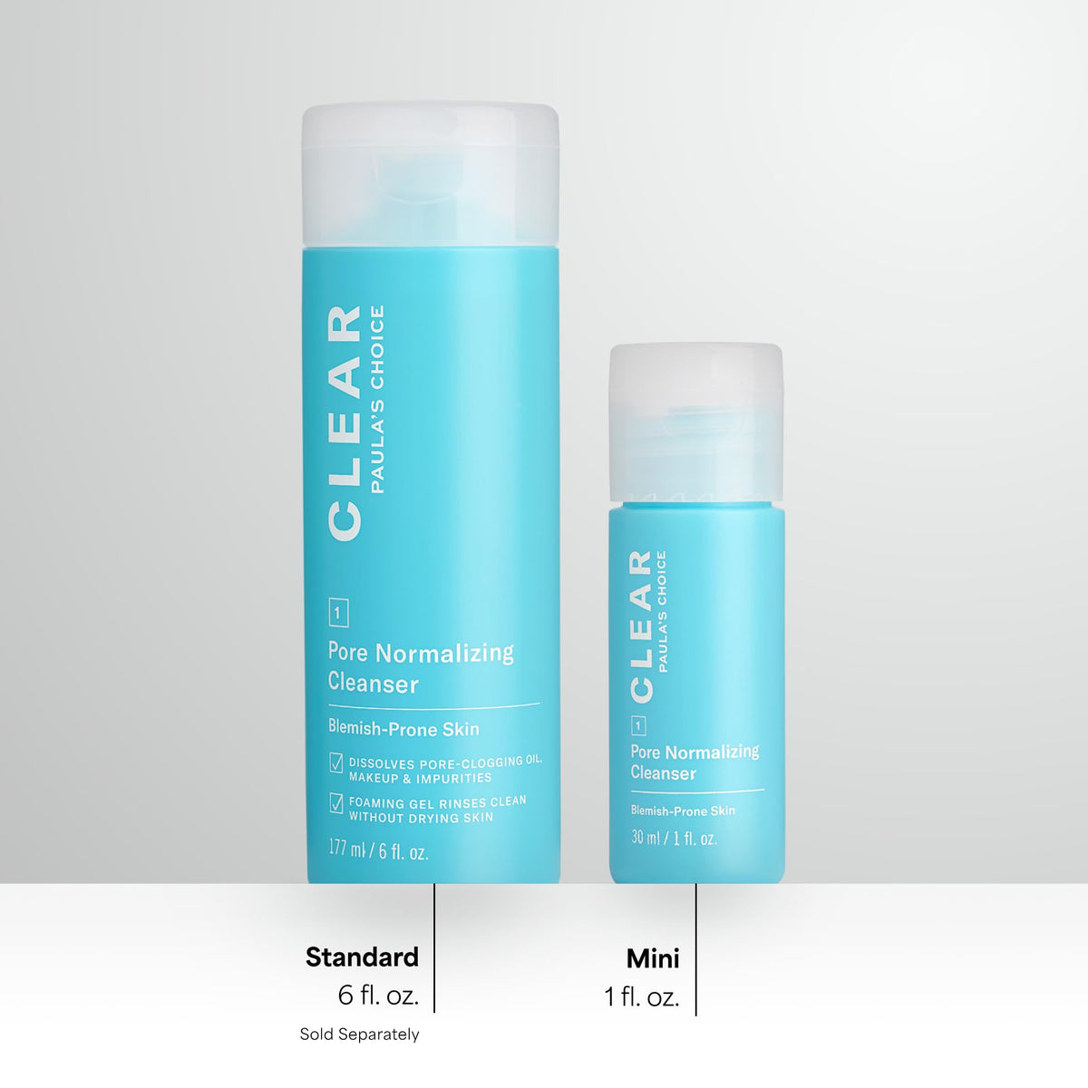 Paula's Choice gel nettoyant visage sur un comptoir
