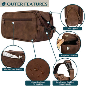 PAVILIA trousse de toilette avec accessoires de rasage à l'intérieur