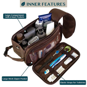 PAVILIA trousse de toilette en cuir PU vue latérale