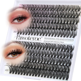 Pawotence Faux Cils Individuels 200pcs pack avant