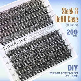 Pawotence Faux Cils Individuels 30D et 40D différentes longueurs