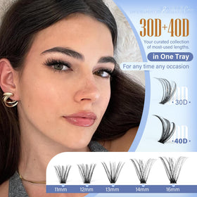 Pawotence Faux Cils Individuels application avec pince