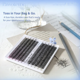 Pawotence Faux Cils Individuels avec outils de maquillage