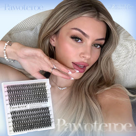 Pawotence Faux Cils Individuels en cours d'application