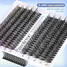 Pawotence Faux Cils Individuels montrant la texture douce