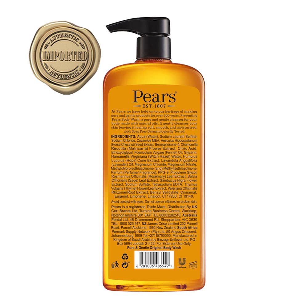Pears Gel Douche 750ml en situation dans une salle de bain