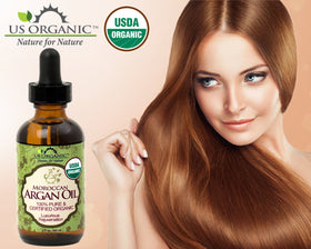 Peau hydratée après application de l'huile d'argan