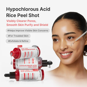 Peel Shot medicube 150g avec texture de sérum sur la main