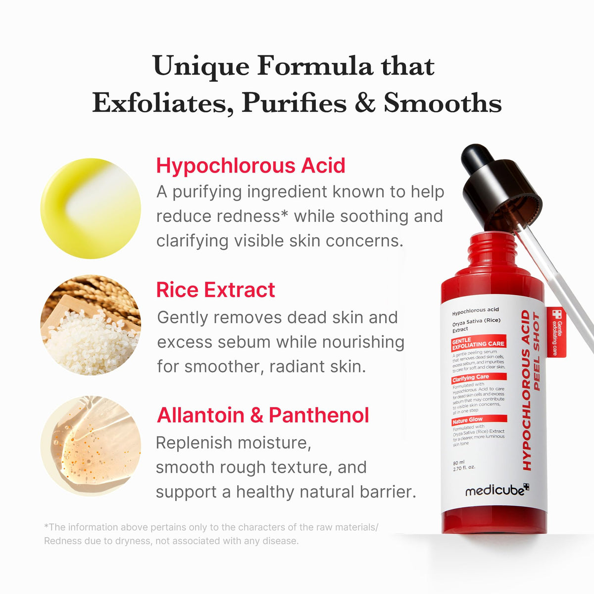 Peel Shot medicube 150g packaging et étiquette